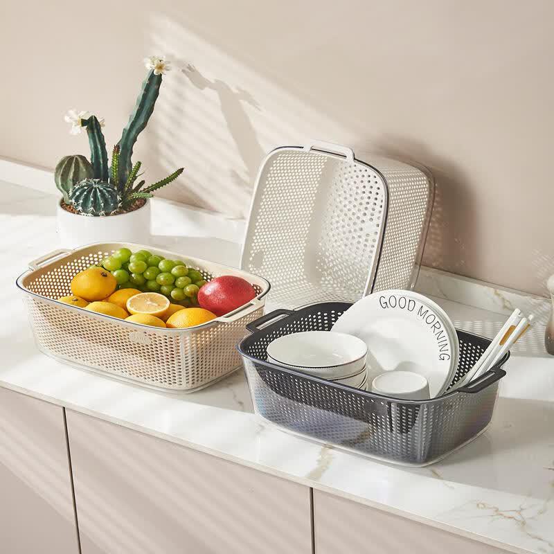 Multi-functional Double-Layer Kitchen Drain Basket