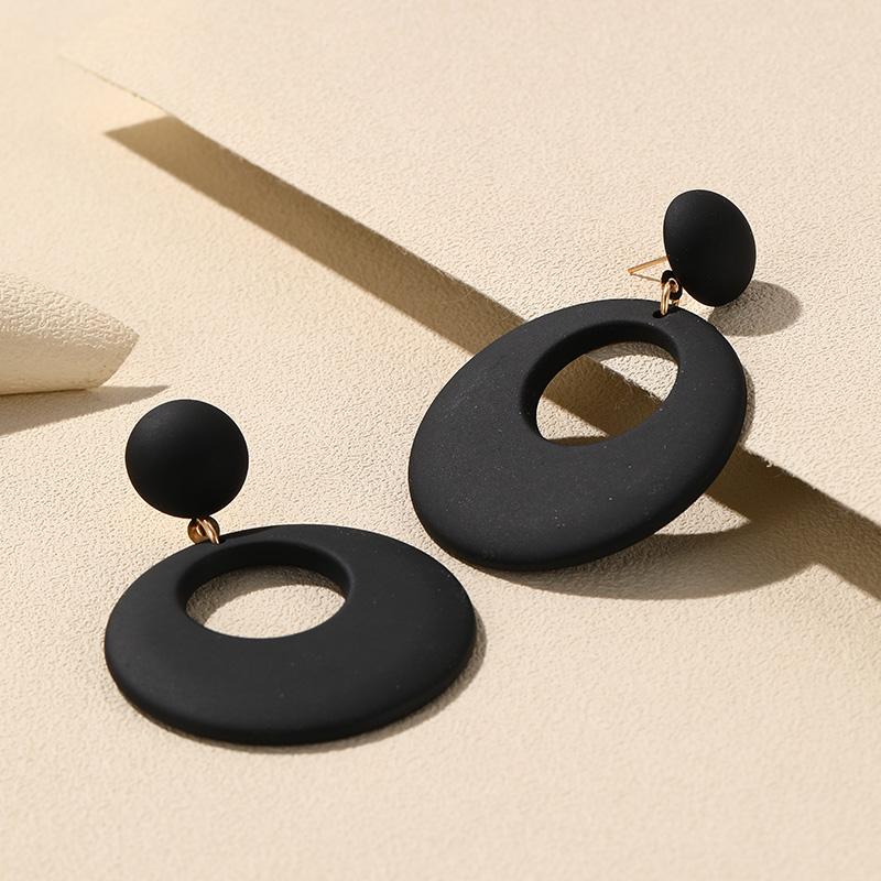 Новые модные большие серьги-подвески из акриловой смолы для женщин, длинные геометрические круглые серьги-подвески для девочек, корейские ювелирные изделия для путешествий