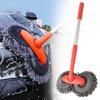 Car Rotating Brush Car Wash Mop Auto Supplies Three-Section Telescopic Mop Windshield Window Cleaning Maintenance Accessories