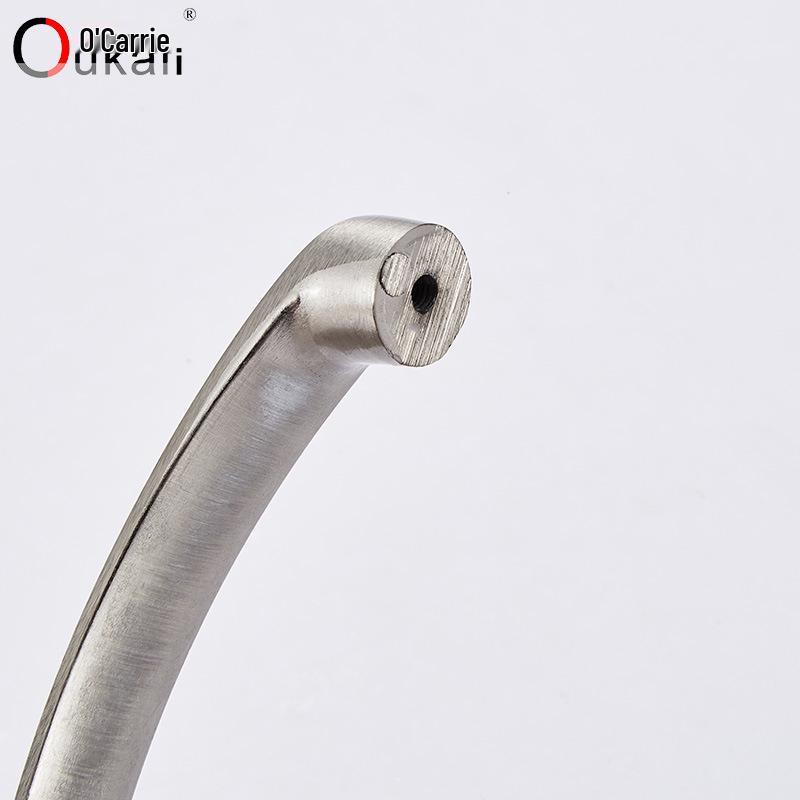 Яркий хром Матовый алюминиевый сплав Ручка для шкафа душевой комнаты 3011