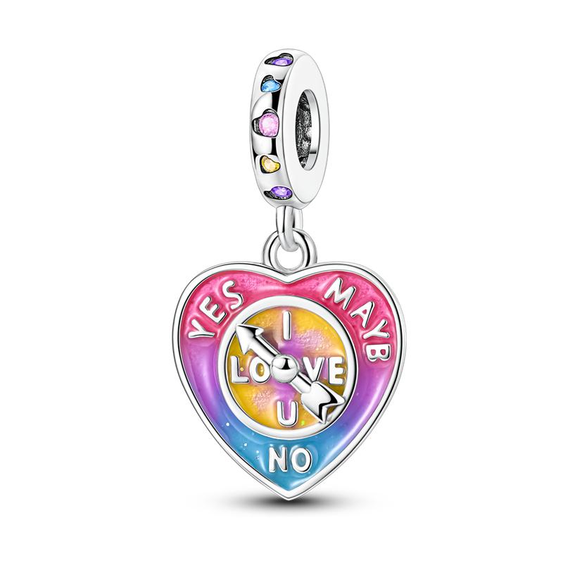 copper Colorful Charm Bead Charms Bead Sparkling Inlaid Zirconium Pendants Compatible With Authentic Accessories Bracelets Jewellery Gift