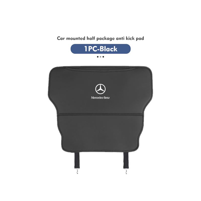Car Anti-kick Pad Leather Seat Back Protector Anti Scratch Mat For Mercedes Benz AMG A C E S G Class W201 W210 W108 W204 W205 UVWXY1