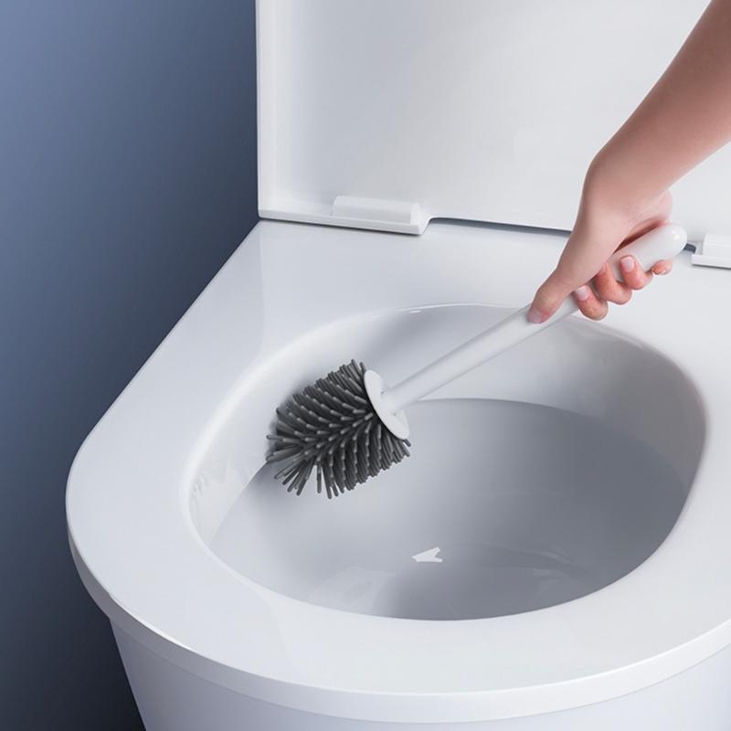 Toilet Brush Set Space saving Solution Quick Drying Toilet Bowl Brush & Holder for Efficient Bathroom Maintenance