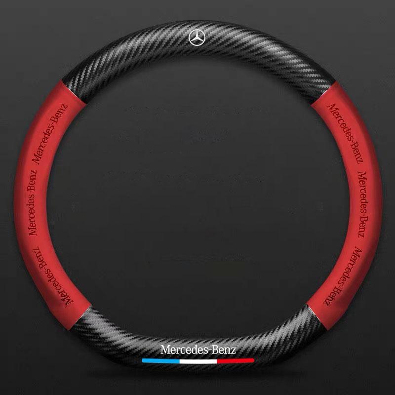 Car Steering Wheel Cover Anti Slip Protection Cover For Mercedes Benz W203 W204 W205 W206 W212 CLK GLA B C E S Class Accessories NV8