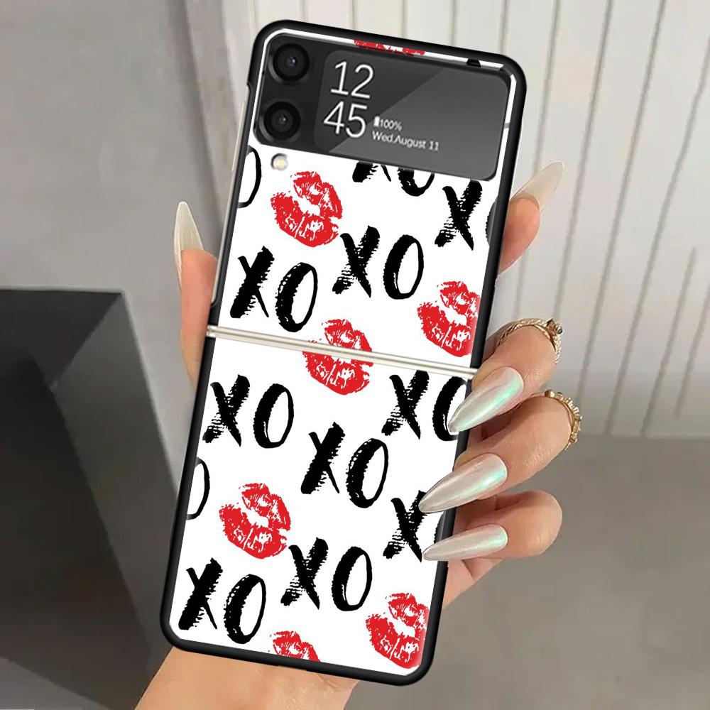 Жестокая игра (Gossip Girl) Жесткий ПК Чехол для телефона Для Samsung Galaxy Z Flip 6 5 4 3 Черная крышка ZFlip6 Flip5 Flip4 5G Складные Чехлы с принтом