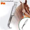 1Pcs Aluminum Alloy Horse Grooming Brush Mane Tail Bristle Riding Brush  Horse Cleaning Tool