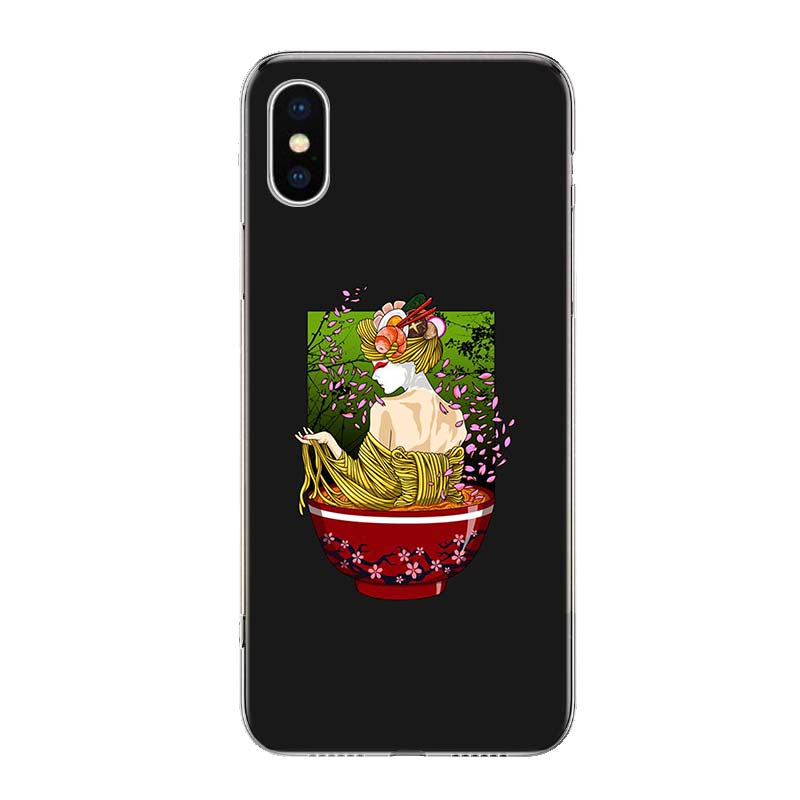 Чехол для телефона 'Волна Рамена Япония' для iPhone 11 12 13 Mini 14 15 Plus 16 Pro Max 17 Air 7 8 + SE Художественный Индивидуальный Fundas 11