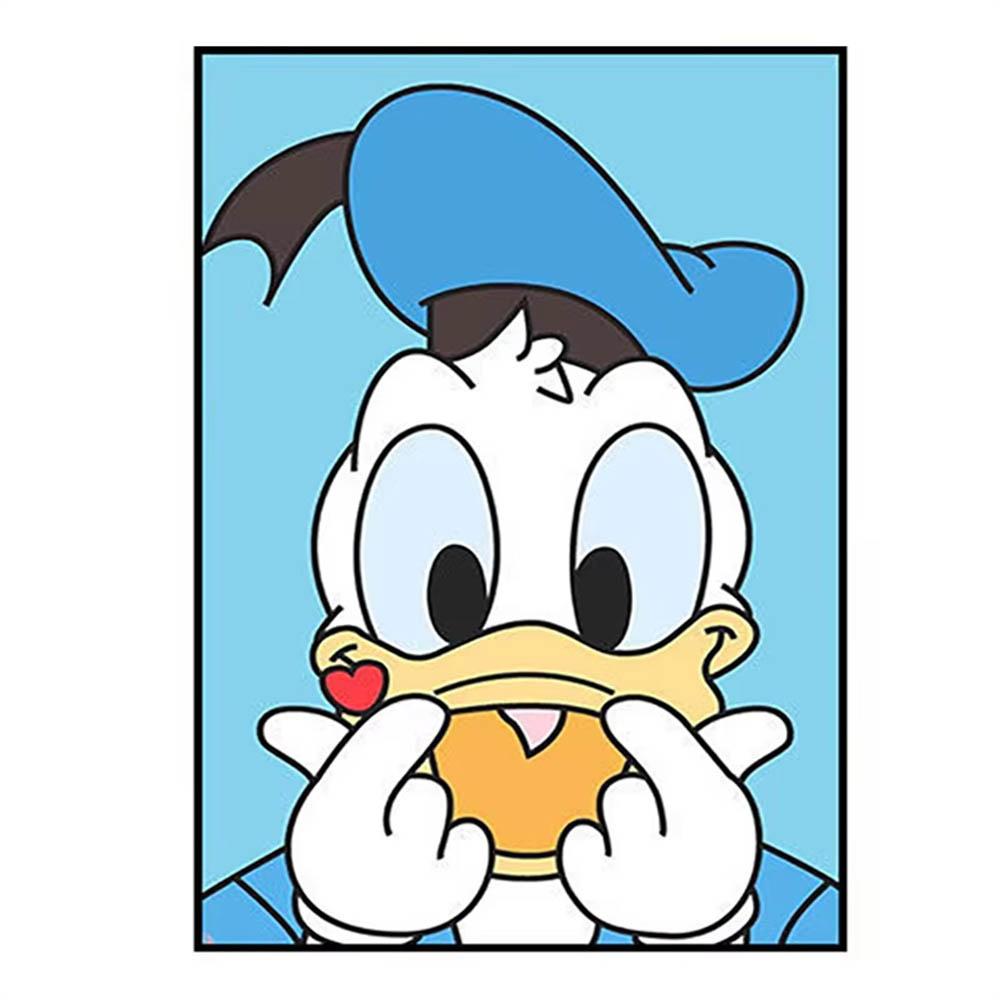 Disney Минималистичный стиль Дональд Дак Дейзи Микки 5D Алмазная Живопись Полная Алмазов Сделай Сам Ручная Алмазная Живопись Мультяшное Украшение Набор для Живописи
