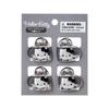 Sanrio Mini Hair Set of Hello Silver ABS Ages 3 and 159034 Clips, 4, Kitty, Resin, Up,