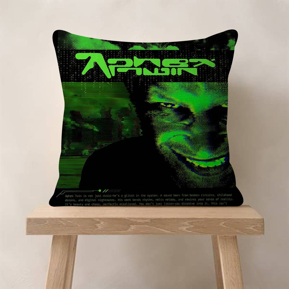 Aphex TTwin DJ Ретро Подушка Аниме Подушка Подушка для изголовья дивана-кровати Наволочка Чехол для подушки Мода