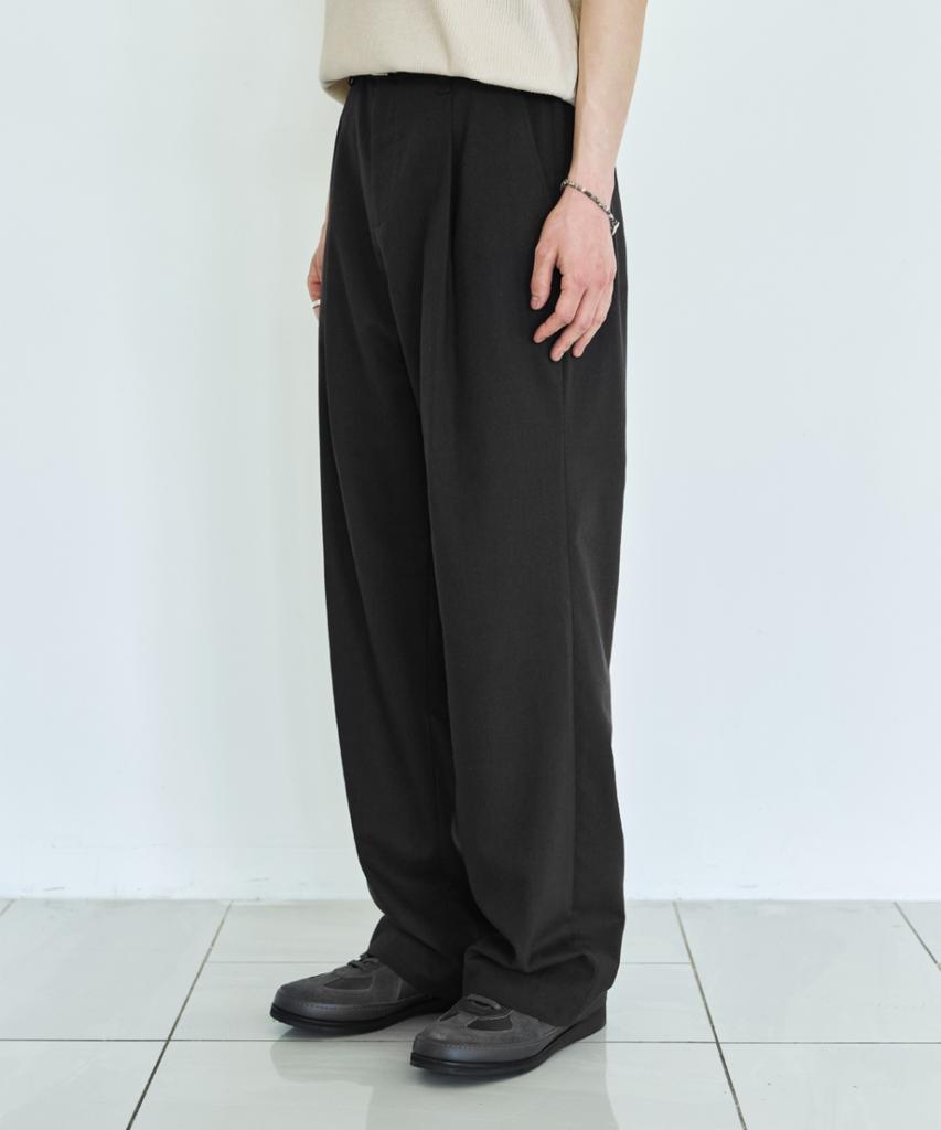 MINAV Comfort Linen Elastic Waist Single-Pleat Wide Pants [3 Colors]