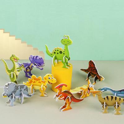 10 шт. / упаковка 3D-пазл «Насекомое» DIY «Динозавр» «Танк» Ручной работы Пазл Детские игрушки Подарок для детского сада Подарок детям