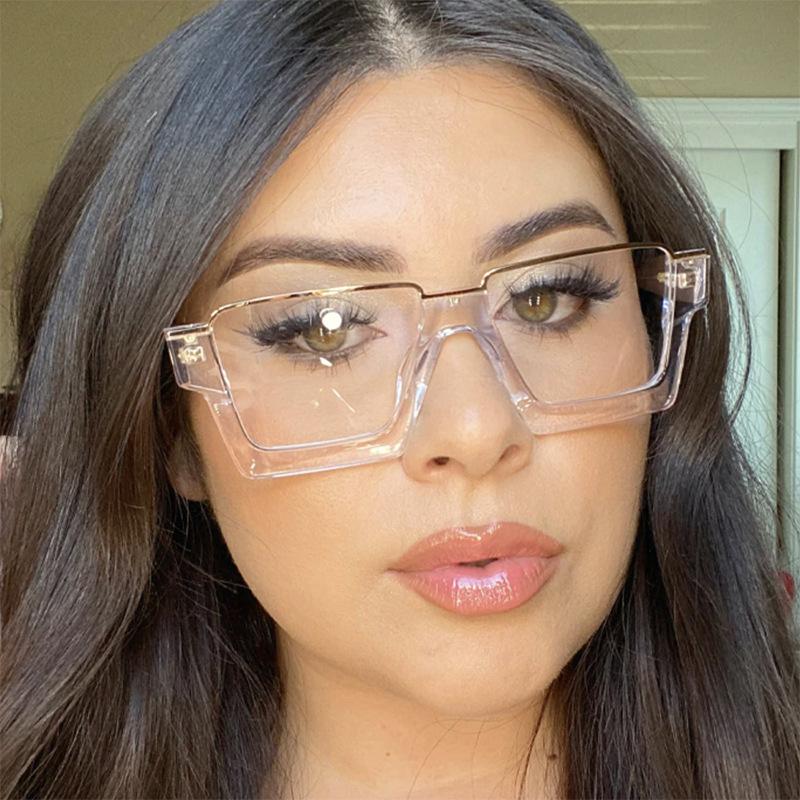 Half Frame Reading Glasses Lady Luxury Clear Eyewear Men Square Presbyopic Eyeglass Dioptric +50~+350