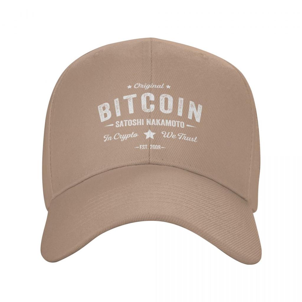 Bitcoin Satoshi Nakamoto In Crypto We Trust Бейсбольная кепка унисекс Женская регулируемая шляпа для папы с блокчейном Защита от солнца Snapback Шляпы