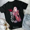 ZeroTwo Аниме Унисекс Darling In The Franxx 2022 Новая Футболка Черная