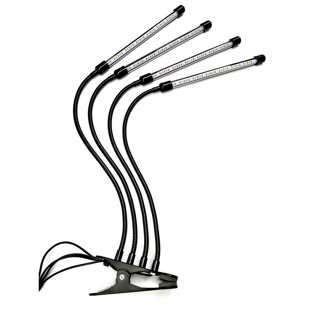 Диммируемый светодиодный светильник для выращивания полного спектра с таймером и клипсой для суккулентов и имитации солнечного света