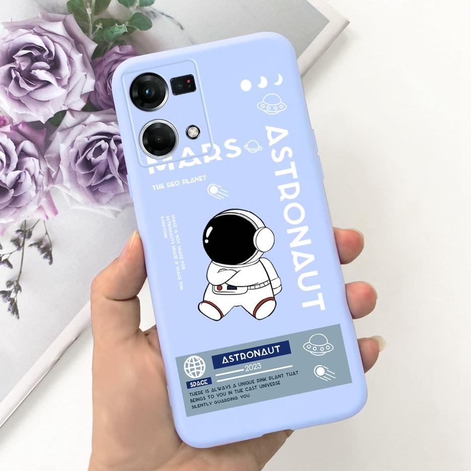 For Oppo F21 Pro 4G Case Oppo Reno7 CPH2363 Cute Fashion Cartoon Cover Soft Silicone Phone Case For Oppo Reno 7 F21Pro 4G Bumper