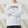 Puma American Retro Letter Print Crew Neck Casual Long Sleeve Sweatshirt Unisex Sweatshirt White 682929-02