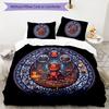 Devilish Glass Pattern Bedding,Quilt Set Quilt Cover Pillowcase Home Birthday Gift (1*duvet cover+2*pillowcase,without core)