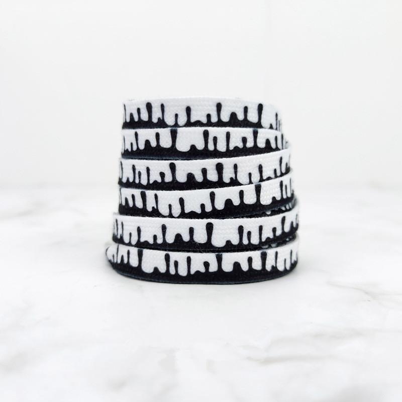 Fashion Af1 Shoelaces for Sneakers Rainbow Ice Cream Flat Shoelace Rope Laces Shoes Strings 120/140/160CM Width 0.8cm 1Pair