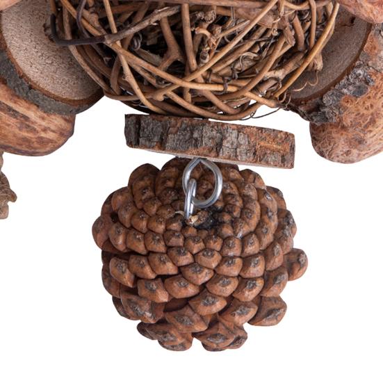 Игрушка для попугая Тонкая работа Устойчивая к укусам Для стачивания зубов Подвесная Игрушка-кусалка для питомца-попугая Товары для питомцев