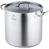 IH Compatible Stainless Steel Pot 32cm Full of Water 3 Layer Bottom Structure Commercial Use Two Hands Deep Dishwasher Safe (with Lid) 25.7L