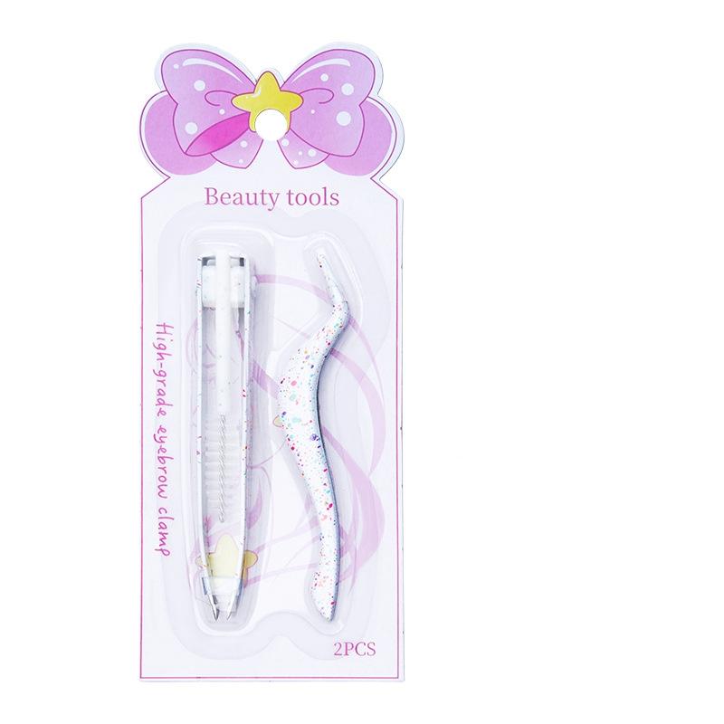 Pinky Leem Custom Private Logo Grip Eyebrow Tweezers Black Pink Thick Metal Stainless Steel Brow Tweezers