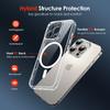 Магнитный чехол Magsafe для iPhone 17Air 16E 16 E 15 14 Pro Max Plus Гибридная жесткая крышка Защита камеры Прозрачный мягкий чехол
