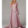2026 Womens Long Sleeve Sequin Evening Gown Banquet Party Prom Celebrity Style