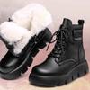 Martin Boots Women's 2024 New Winter Velvet Warm Snow Boots Fur Integrated Thick-soled Non-slip Versatile Cotton Boots Tide