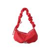 2025 Spring and Summer Pleated Dumpling Bag Niche Nylon Messenger Bag Women's Casual Loose Large-capacity Underarm Bag