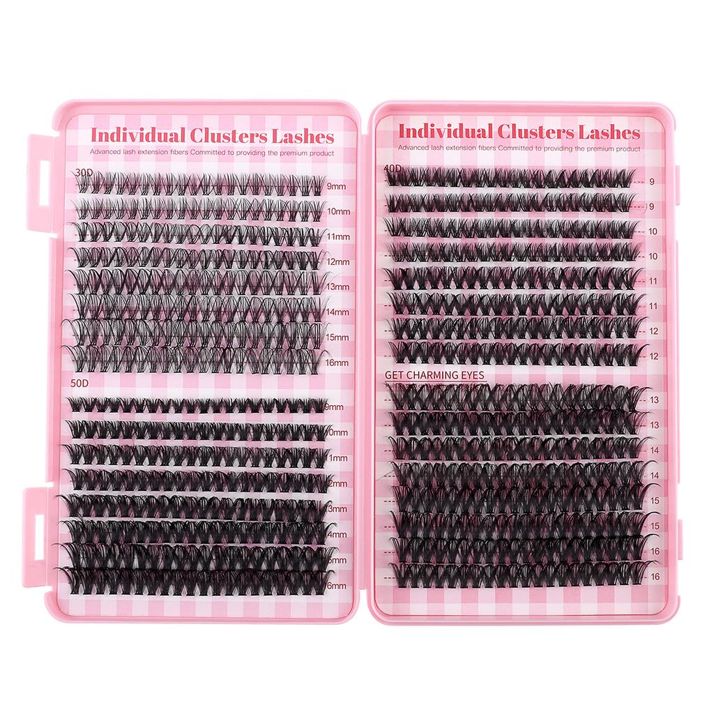 Diy Single Cluster Of Hair 640 Clusters Large Capacity Family Photo Eyelashes Book Single Cluster Mixed False Eyelashes