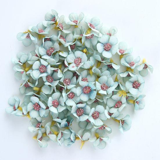 100Pcs 2cm Mini Artificial Daisy Flower Head DIY Wedding Holiday Garland Decor