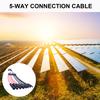 Соединительные кабели Y для солнечных панелей 10AWG Возобновляемая энергия Разъем для солнечных панелей Простая установка для соединения двойных панелей