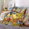 Snow White'S Journey Flannel Blanket Super Soft Warm Cozy Blanket For Sofa Bed Office Travel Allseason Home Decor Gift