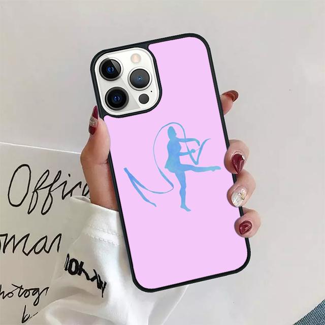 Гимнастическое движение с лентой Чехол для телефона Для iPhone 17 Air 15 16 14 13 12 Pro Max 11 Pro Max Plus Coque Shell