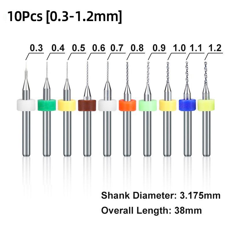 Мини-микро-алюминиевая двойная ручная дрель 0,3-3,2 мм, бесключевой патрон, ручные вращающиеся инструменты, ювелирные изделия, часы, сверление + спиральные сверла