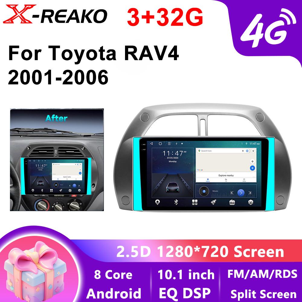 2din Android автомобильный радиоприемник для Toyota RAV4 2001-2006 WirelessCarplay стереоплеер Авторадио WIFI GPS навигация FM головное устройство