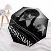 1pc Addams Family Wednesday2 Umbrella, Sun Protection, And UV Shielding. It Has Eight Sturdy Ribs for Outdoor Use And Perfect Gift