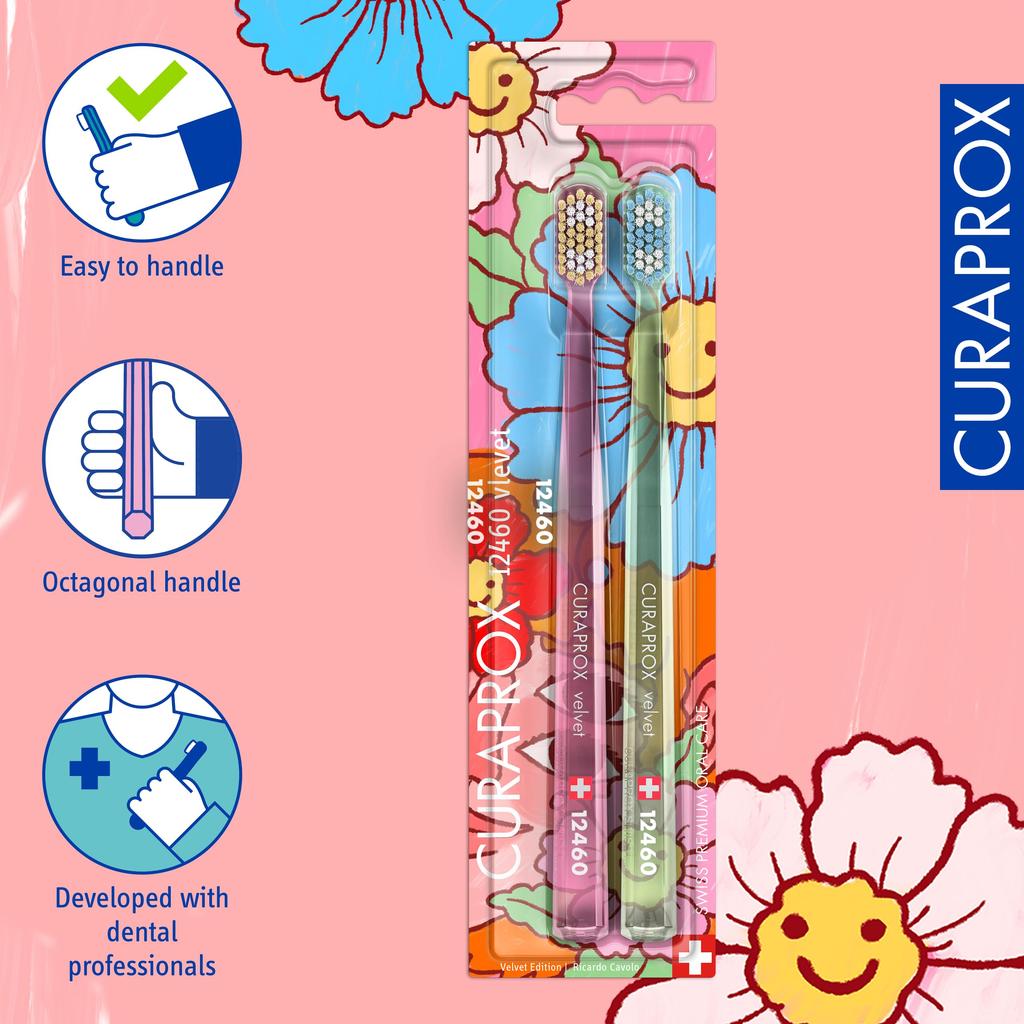 Зубная щетка Curaprox CS12460 Velvet Edition (Набор из 2)
