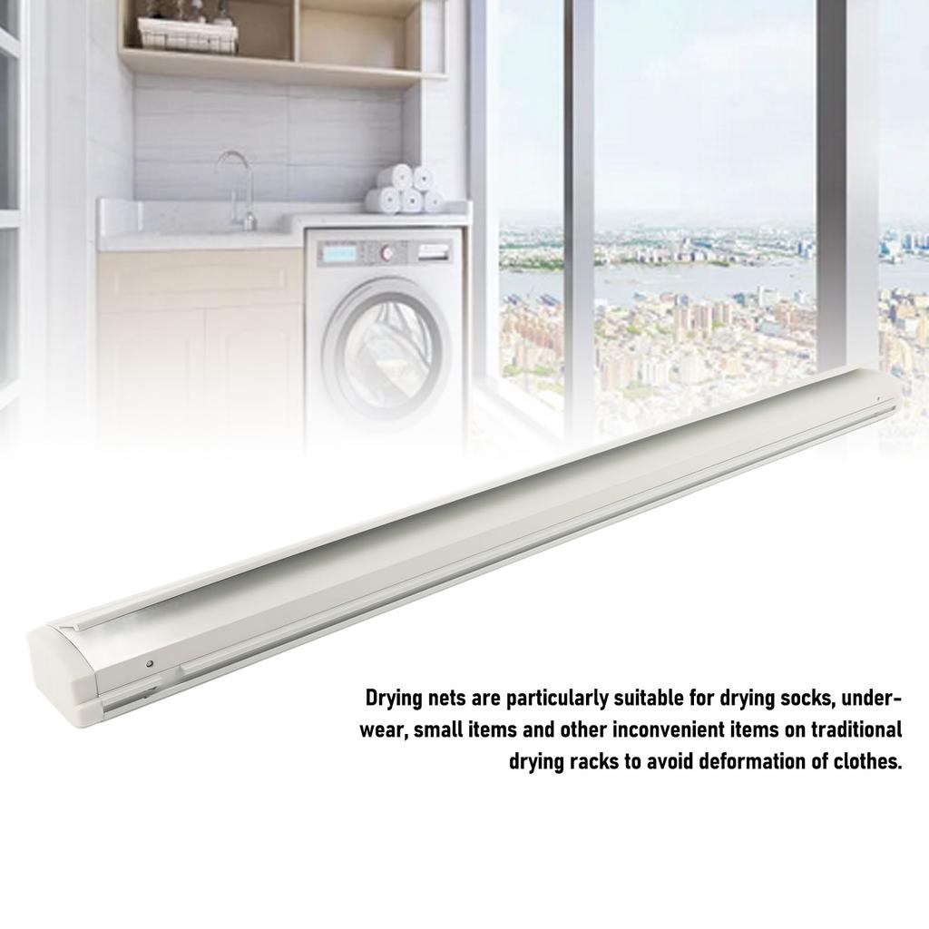Настенная сушилка для белья, экономящая место, выдвижная настенная вешалка-сушилка для белья с сеткой