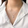 [Opalhouse] 925 Silver Round Cubic Necklace Opmun11657
