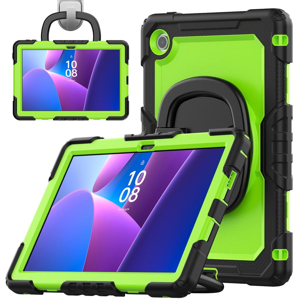 Для Lenovo Tab 10.1 (2025) TB-311XU/Tab TB311FU Чехол Кольцо Подставка ПК+Силикон Противоударная Накладка для Планшета