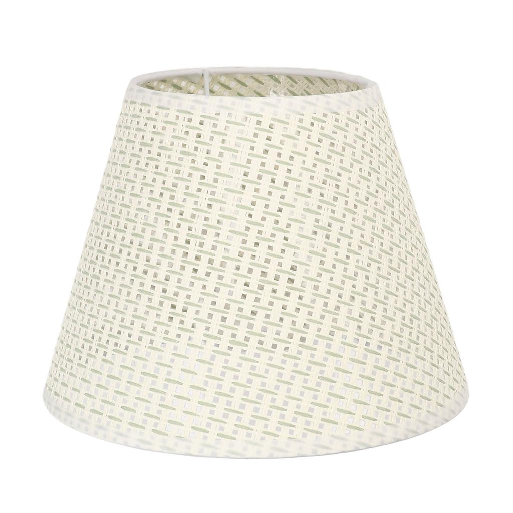 PE Woven Table Lamp Shade Beige Wear Resistant Woven Lamp Cover for E27 E14 Caliber Lampholder