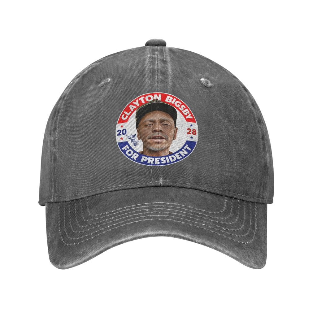 Clayton Bigsby For President Baseball Caps Vintage Distressed Cotton Snapback Hat for Unisex Women Outdoor Gift Hats Cap