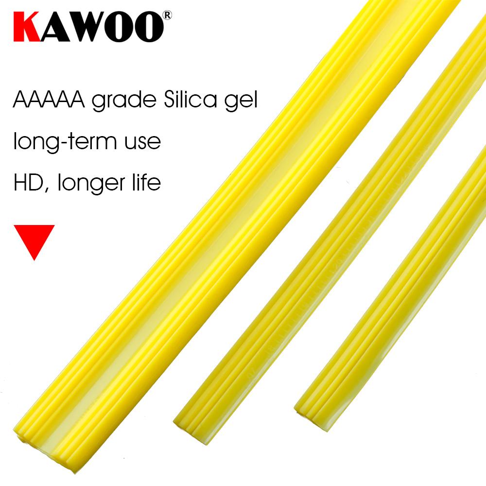2pcs Car Wiper Blades Silica Gel Silicon Refill Strips For Frameless Wiper 6mm 12"14"15“16"17"18"19"20"21"22"24"25"26"28"30"32" Wipers Blades 3