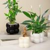 Имитация керамики и пластика в скандинавском стиле, цветочные горшки, имитация контейнеров для растений, декоративные цветочные горшки, украшения для домашних растений в горшках