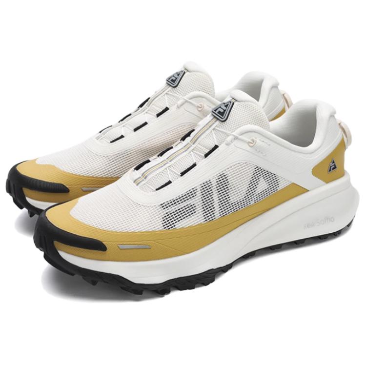 Fila Lynx Boa 3+ Удобные Модные Прочные Низкие Кроссовки Мужские кроссовки Бело-желтые A12M531203F-CS