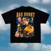 Мужские футболки с принтом Bad Bunny, оверсайз, Y2k, уличный хип-хоп, дышащие, высокое качество, плотный хлопок, короткий рукав, мужские топы