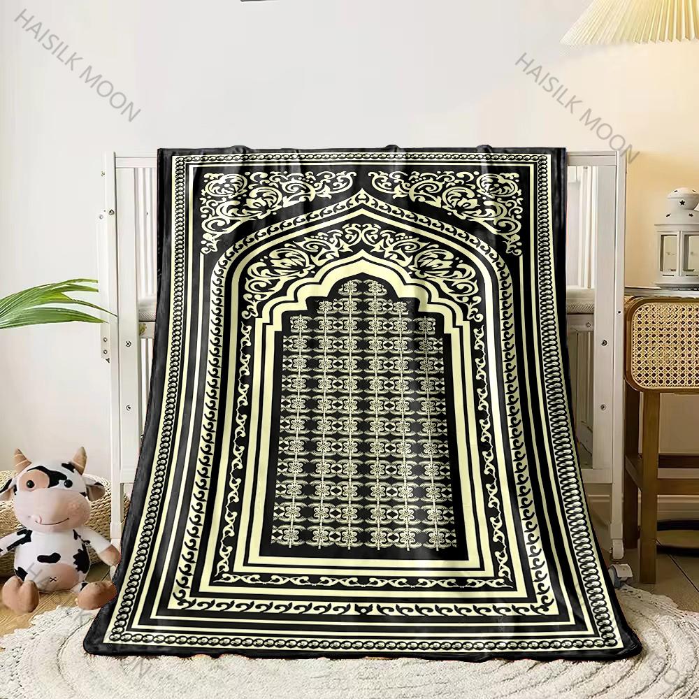 Muslim Prayer Blanket Super Comfortable and Soft Lesser Bairam Gift Blanket Fashion Bed Sofa Fashionable Leisure Picnic Blanket